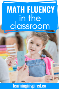 Math Fluency in the classroom.