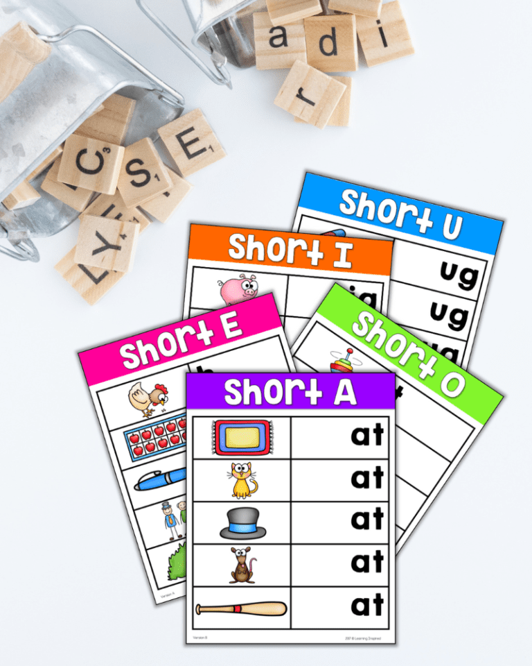 Grab your free word work phonics centers today!